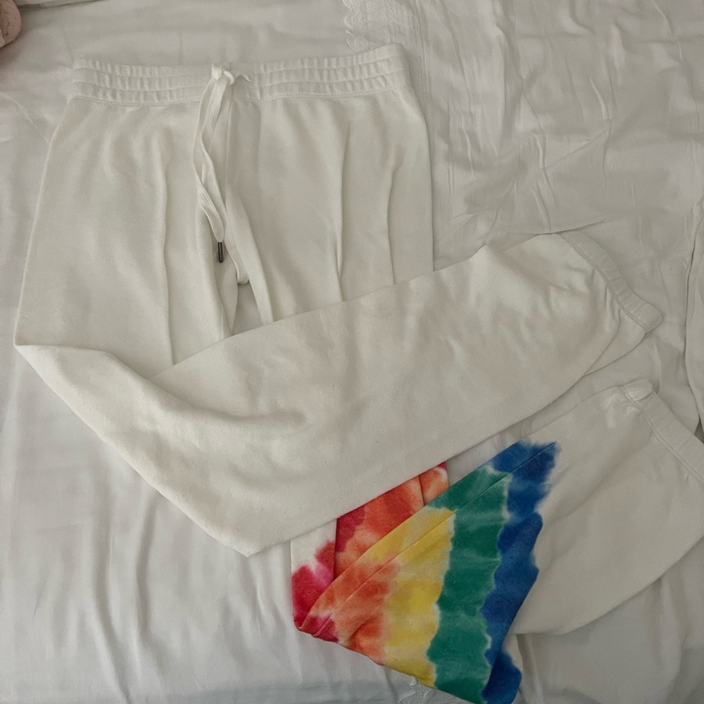 PJ Salvage rainbow stripe sweatpants